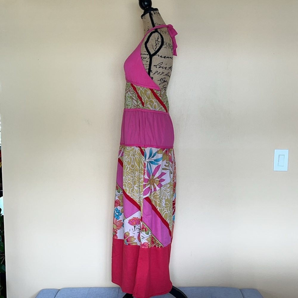 Luna Chix Pink Halter Neck Maxi Dress - Picture 6 of 10